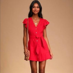 Lulus red dress